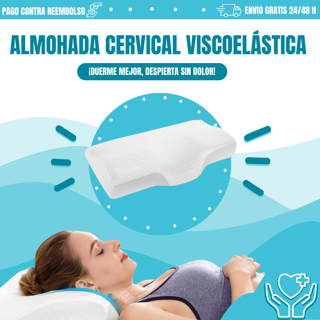 Almohada Cervical Viscoelástica - AuraSleep™