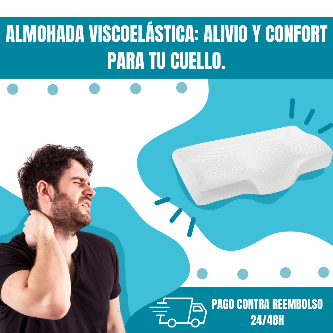 Almohada Cervical Viscoelástica - AuraSleep™